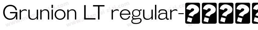 Grunion LT regular字体转换